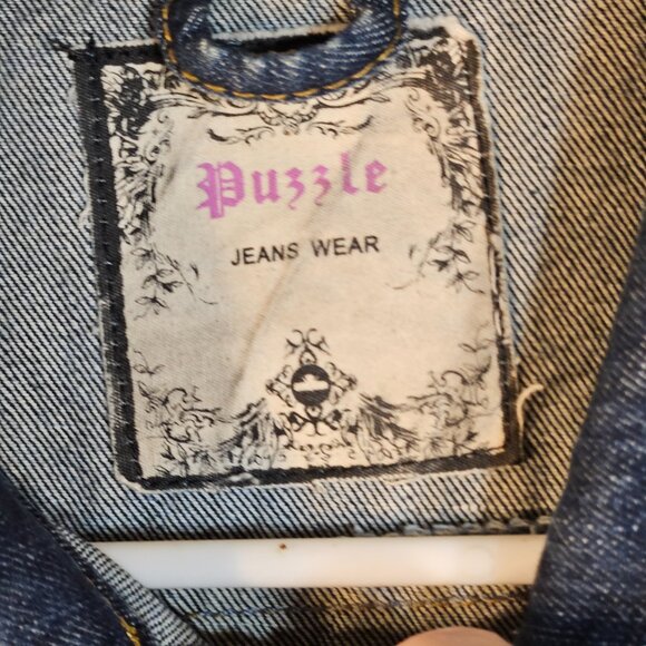 Puzzle Jeans Wear Jean Jacket -- ITEM #2248 - Picture 4 of 8